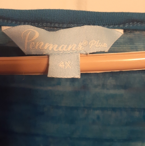 NWOT - Ocean Blue Ruffled Tank - Picture 3 of 6